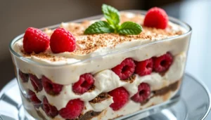 Read more about the article Tiramisu mit Himbeeren: Fruchtige Dessert-Variation