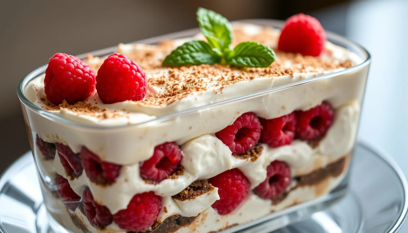 You are currently viewing Tiramisu mit Himbeeren: Fruchtige Dessert-Variation