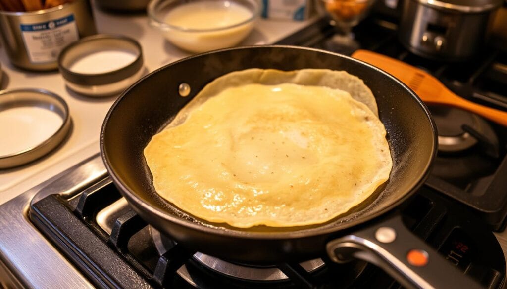 Crêpes backen Temperatur