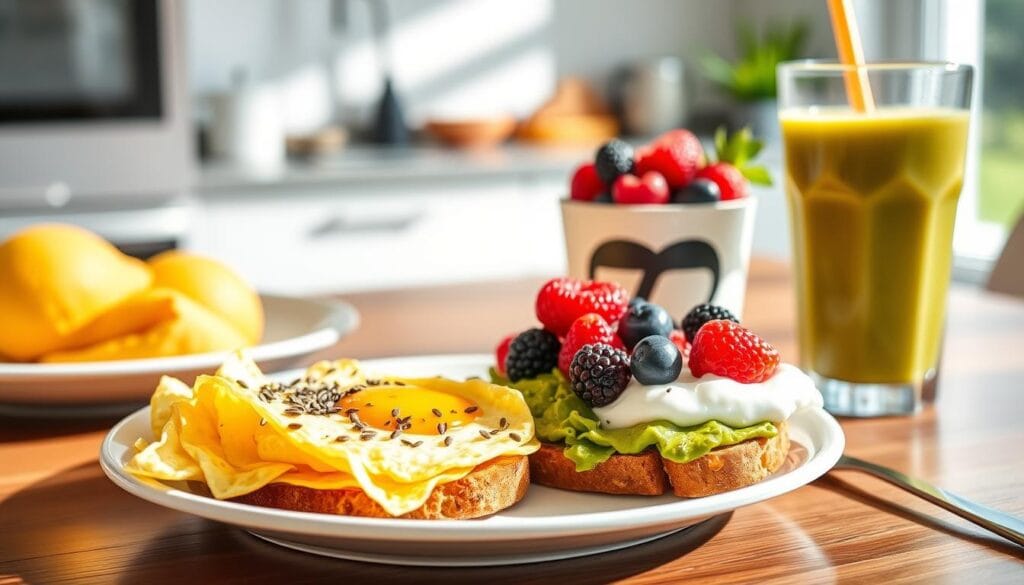 Schnelles proteinreiches Frühstück für Berufstätige